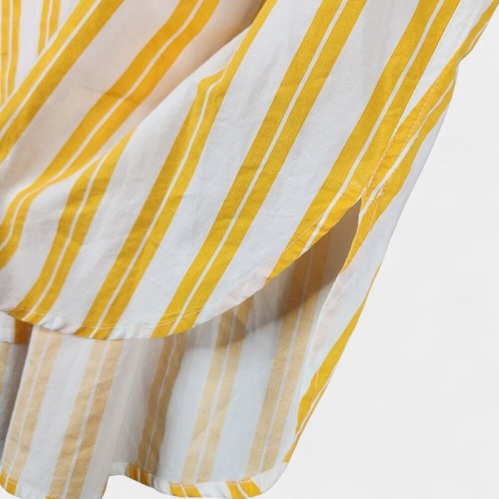 Sundry Button Down Shirt Women's Medium (2) Mango Summer Stripe - Picture 12 of 13